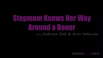Stepmommy shows how to handle a cock in a confident fucking way