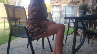 Curvy MILF Lets a Horny Neighbor Fuck Her In the Garden While Her Hubby Is At Work