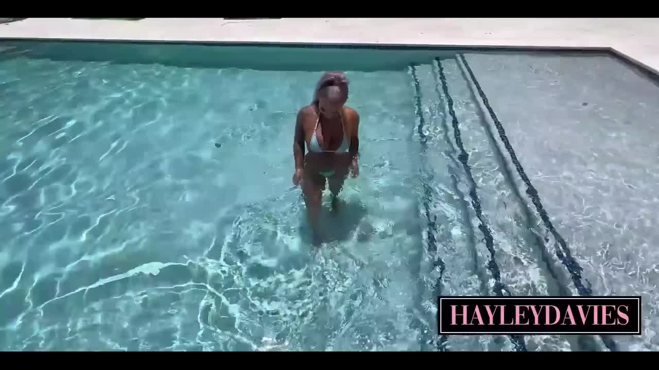 Watch Fit blonde Hayley Davines is daring enough to rock the cock by the pool Full. Duration: 10:04 | ePornBabe.
