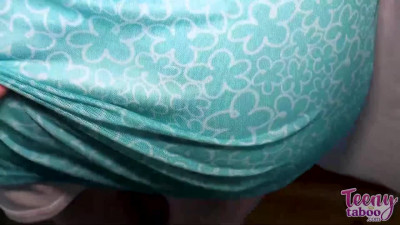 Slim amateur teen Sunny Daze gets a babysitter's wage of getting dicked