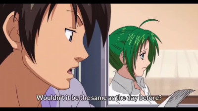 Uncensored hentai Hump Bang: Lewd Kouji Entices His Sexy Buxom Green-haired Neighbor Into FFM