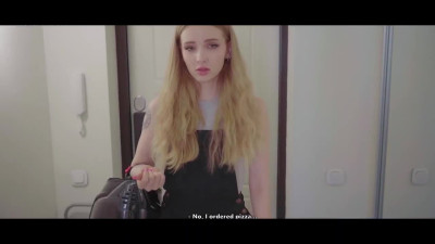 The courier has come to the right place, my dick will give her pleasure.