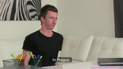 Hot Czech brunette carefully chooses a skillful male by conducting a fake casting.
