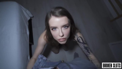 Rough fuck for sexy inked teen - Broken Sluts