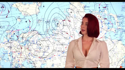 Sexy Busty Beautiful Weather Forecast Presenter Gets Fucked Like a Slut & Jizzed Twice By a Huge Hunk