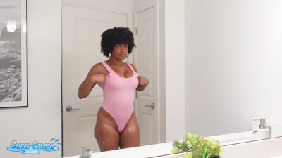 Curvy Curly Busty Ebony MILF Lets a Hunky Guy Shave, Lick & Fuck Her Cunt Really Hard In 2 Rounds