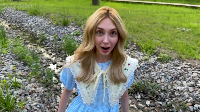 Lovely Slim Blonde Freckled Peasant Girl Pleased Me With BJ & Sex & I Treated Her To My Cum