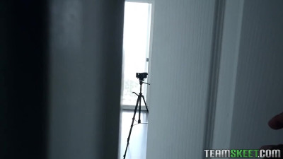 Cute white girl with a phat butt got fucked nicely by a black dude