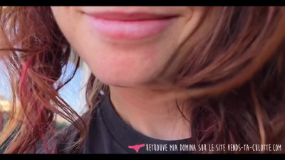 Thirsty French teen gives head to her lover in POV blowjob rounds