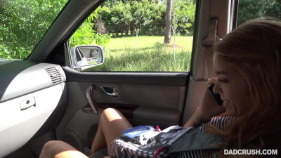 Stepdad fucks me in the car and his study - Dad Crush