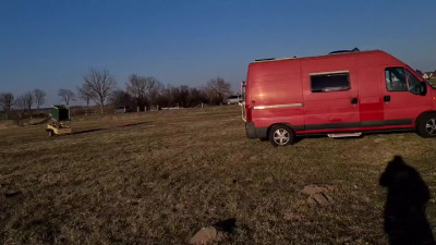 Found a Pretty Slim Small-titted Brunette Cutie Masturbating In a Van & Pleased Her With My Boner