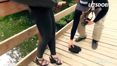 Pretty chick picked up on the street and fucked really intense in the van