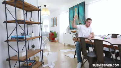 Redhead Xeena Mae is getting her sweet pussy roughly fucked by Brick Danger's big cock