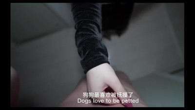 CFNM Femdom Footjob with a Chinese Asian wife and submissive husband