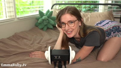 Small tits Emma masturbates and does an ASMR