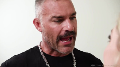 Oiled up bitch gets roughly fucked by his huge BWC