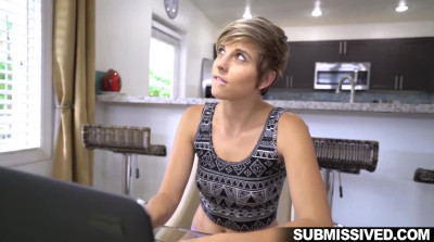 Slutty bitch loves when he fucks her without any mercy