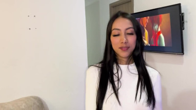 Impossibly hot latina grants pizza dude her divine body as a tip