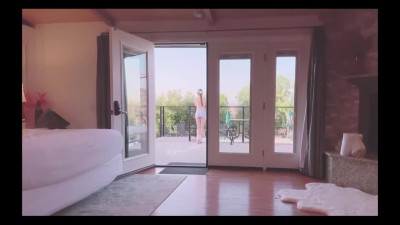 Beautiful Japanese ass fucked by stepbro in the bathroom