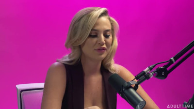 Gorgeous blonde Blake Blossom is feeling her shaved pussy on cam