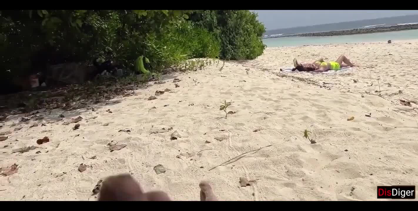 Watch Perv jerks off on stepmom and stepsis at the public beach Full. Duration: 06:28 | ePornBabe.
