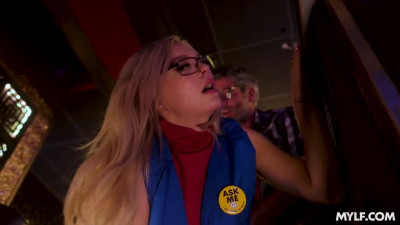 MILF stripper adores his huge penis