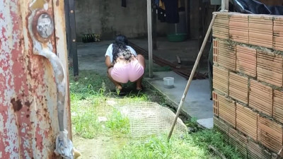 Walked in on teen neighbor latina and fucked her big ass leaving cumshot on her face POV