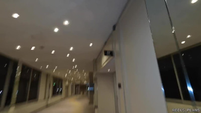 Ginger teen enjoys getting her big ass fucked in a hotel restroom