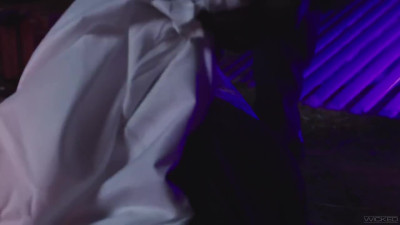 Perfect Blonde MILF Kenzie Anne with huge tits and in black stockings got sensual fuck in her pussy
