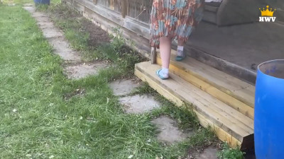 Russian wife cheats with neighbor and begs for facial