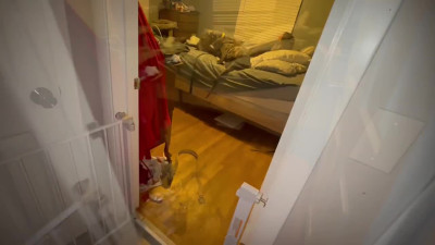 Blonde stepmom goes down on him and takes a ride pov