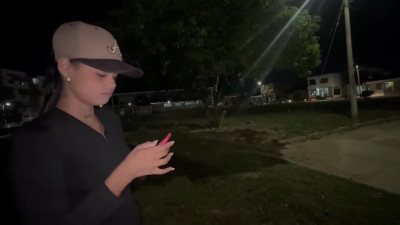 Seductive latina met a stranger and decided to let him fuck her muff