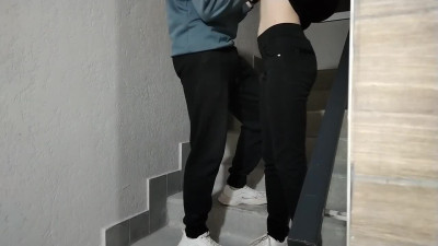 Skinny girl had a quick fuck with her man