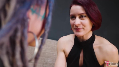 Miss Flora plays with an inked teen's asshole