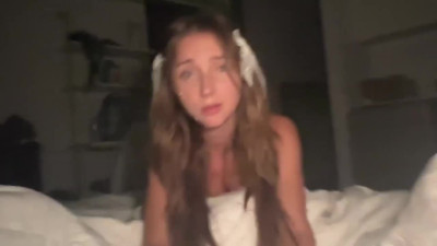 Cutie Macy has a sleepover with her stepbro POV