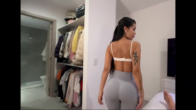 POV Stunning Stepsister needs to fuck somebody after training, and it will be me!