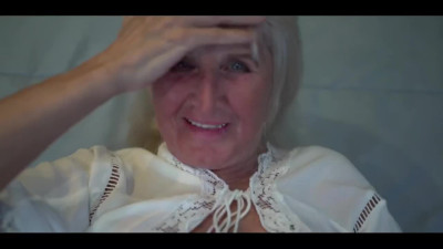 Horny granny is getting her pussy licked by a crazy redhead and anal fucked by a younger stud