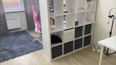 Russian bitch has not yet managed to turn off the stream, and her stepbrother is already pulling out a dick.