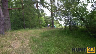 Russian redhead Chloe is having a hot fuck with Andrew Marshall during a picnic