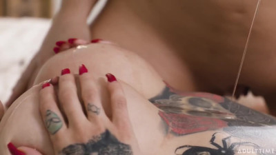 Busty Phat-assed BBWs - Inked Xwife Karen & Redhead Natasha Nice - Go Nuts In Hot Lesbian Duo