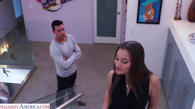 Sex-obsessed teen Dani Daniels gets to try the cock of her new client
