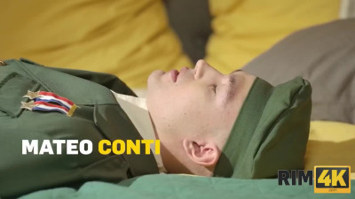 Sexy latina is pleasing a soldier with nice blow and rimjobs before riding his cock