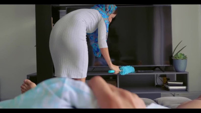 Passionate spontaneous pleasures with a Latin Muslim housewife.