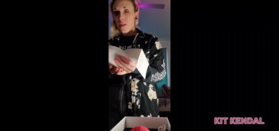 Curious blonde amateur applies new suction toy to her needy slit