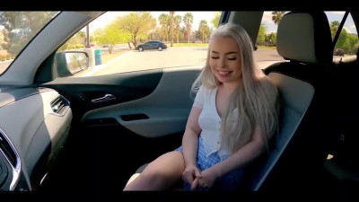 Blonde Haley enjoys getting fingered before he puts his hard dick inside