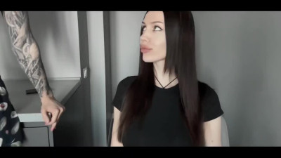 Busty brunette girl enjoys getting smashed and a taste of his cum POV