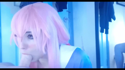 Naughty cutie MissMoons sucks and moans like a goddess!