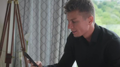 Cuck watches the sextape with his beautiful wife - Candee Licious