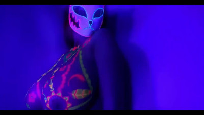 Fucking hot titsjob POV with big neon tits.