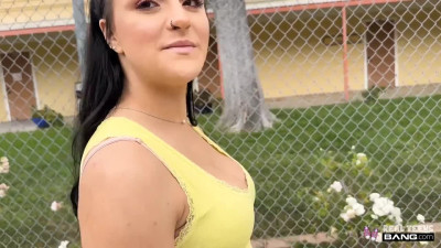 Making out with a busty doll Serena Sterling after an afternoon date